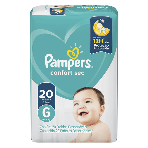 Fralda Pampers Confort Sec G - 20 unidades