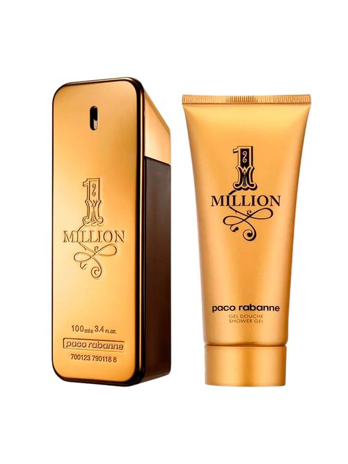 Kit Rabanne 1 Million Gold Masculino - EDP 100ml + Shower Gel 100ml