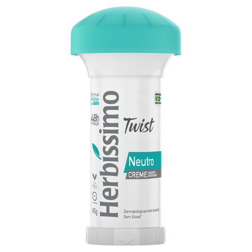 Desodorante Creme Neutro Herbíssimo Twist - 45g