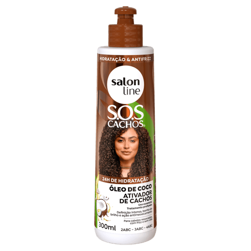 Ativ Cacho Salon Line Sos Coco 300Ml - Salon Line Sos