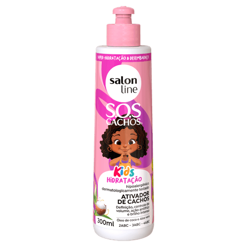 Ativador Cacho Salon Line Sos Kids 300G - Salon Line Kids