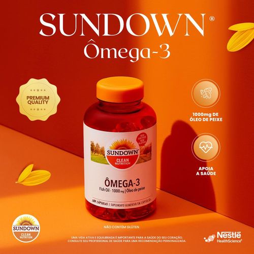 Suplemento Alimentar Sundown Ômega 3 1.000mg - 180 Cápsulas