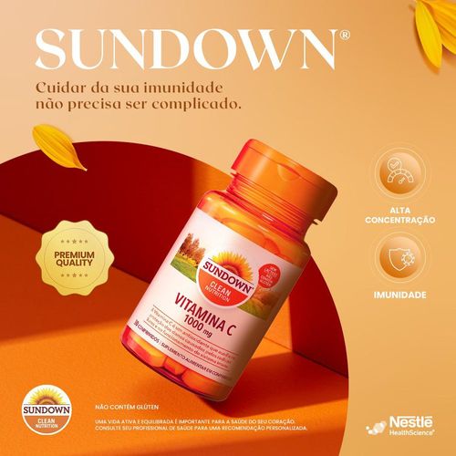 Suplemento Alimentar Sundown Vitamina C 1000mg 30 Comprimidos