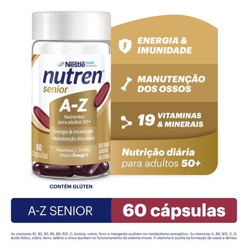 Suplemento Alimentar Nutren Senior A-Z - 60 Cápsulas