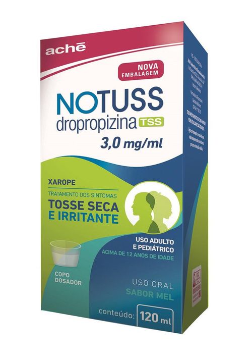 Notuss Dropropizina 3mg/ml Xarope Sabor Mel - 120ml