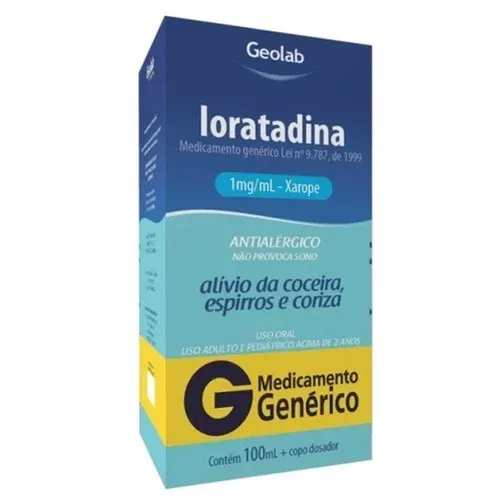 Loratadina 1mg Genérico Geolab Xapore - 100ml