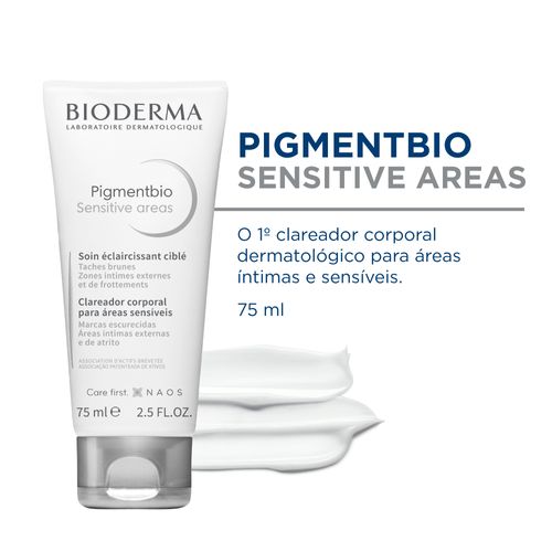 Creme Clareador Bioderma Pigmentbio Sensitive para Áreas Íntimas e Sensíveis - 75ml