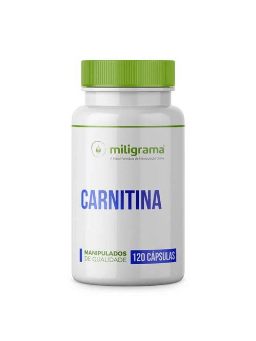Carnitina 500mg 120 Cápsulas