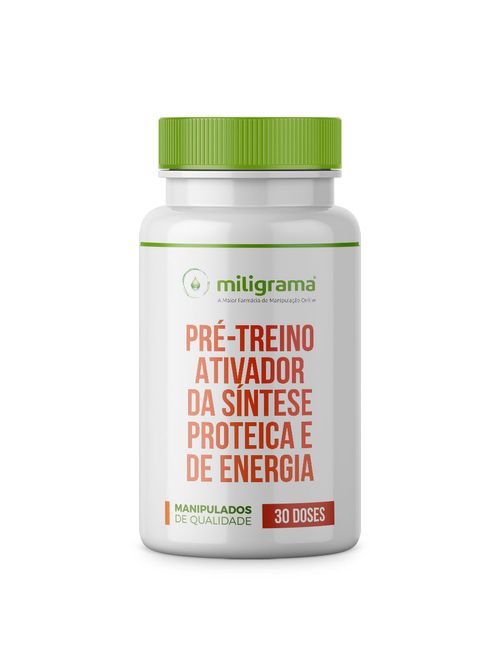 Pré-treino ativador da síntese proteica e de energia 30 doses