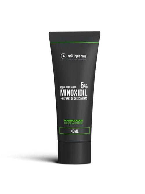 Loção para Barba com Fatores de Crescimento e Minoxid 5% 40ml