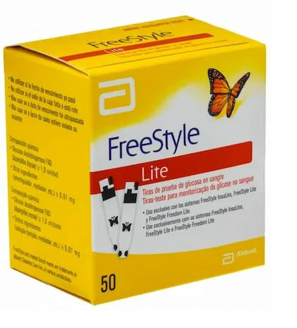 Tiras para Teste de Glicose Freestyle Lite - 50 Unidades