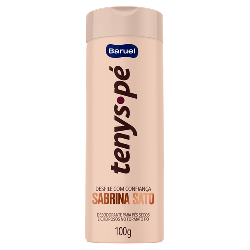 Talco Desodorante para os Pés Tenys Pé 100g Fragrância Suave Baruel