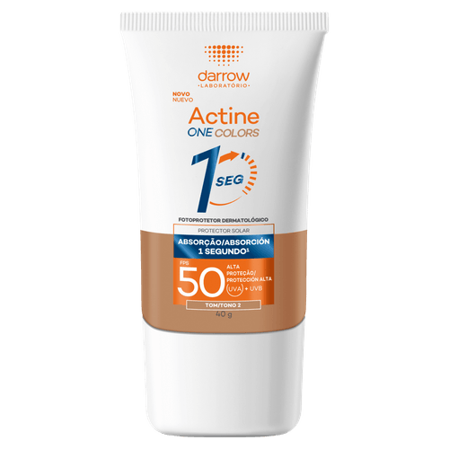 Protetor Solar Facial Actine com Cor 2 FPS 50 - 40g