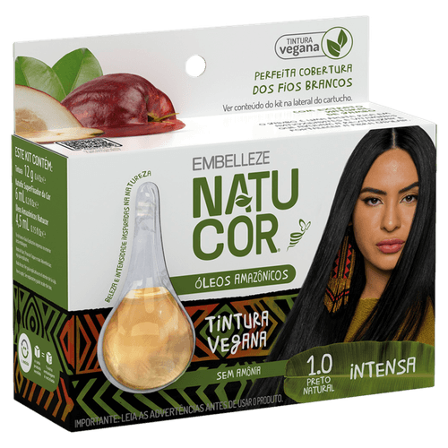 KIT TIN NATUCOR OL AMAZ 1.0 PRETO NAT