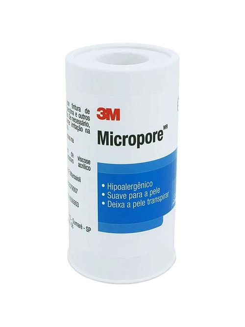 Fita Médica Microporosa Micropore 3M - Branca - 100mmx10m