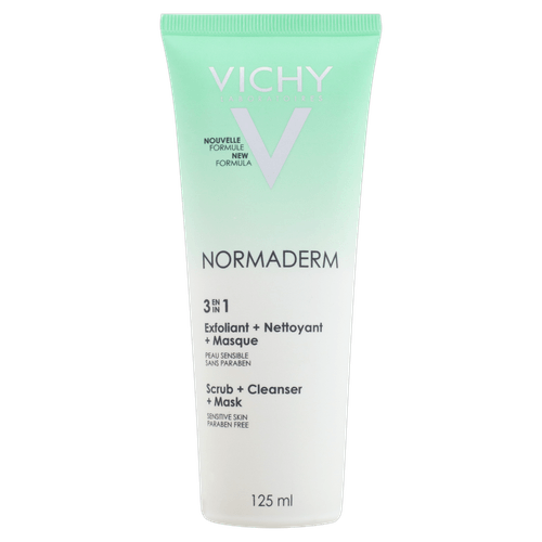 Gel de Limpeza Normaderm 3 em 1 Verde/Branco 125ml Vichy