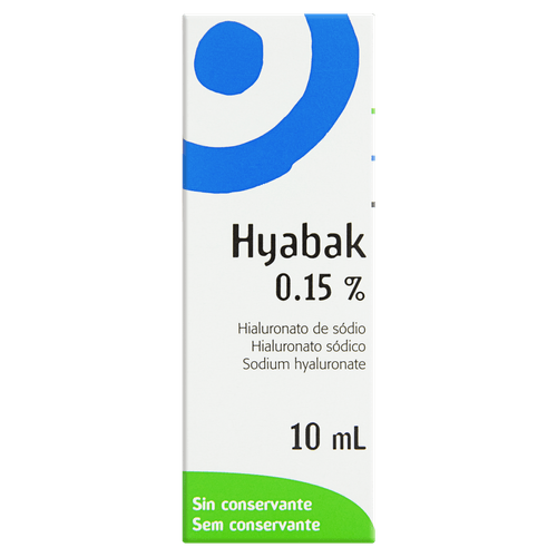 Colírio Lubrificante Hyabak 15% União Química 10ml Solução Oftálmica