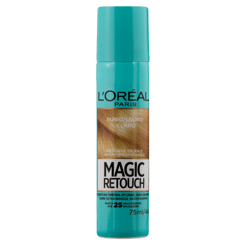 Retoque de Raiz LOréal Paris Spray Instantâneo Magic Retouch Louro Claro, 75ml