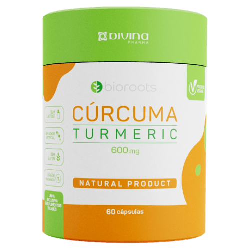 Bioroots Curcuma Turmeric 600Mg 60 Cápsulas