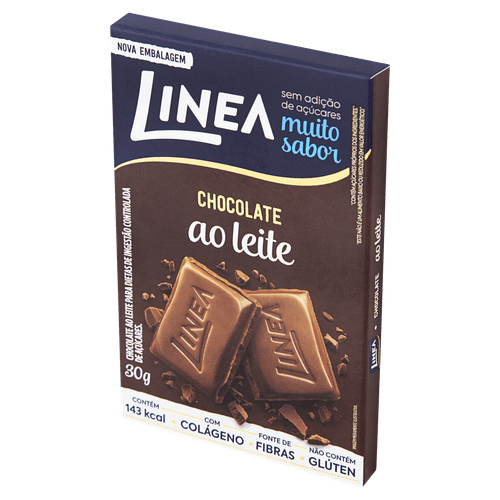 Chocolate Linea Sucralose Zero Açúcar Ao Leite 30G - Linea