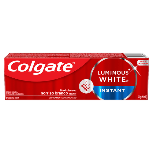 Creme Dental Colgate Luminous White Instantâneo 70G - Colgate Luminous White