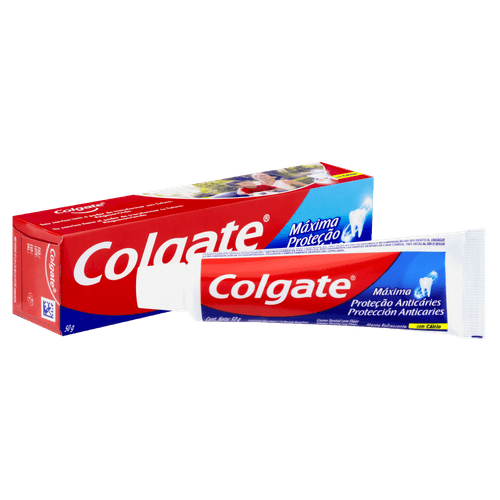 Creme Dental Menta Refrescante Colgate Máxima Proteção Anticáries Caixa 50g
