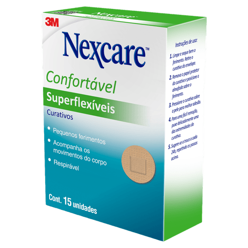 Curativos Nexcare Comfort Redondinho 3M 15Un - Nexcare