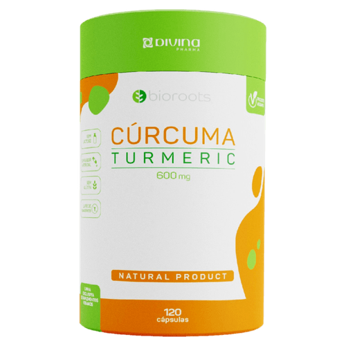 Curcuma Turmeric Bioroots 600Mg 120 Cápsulas