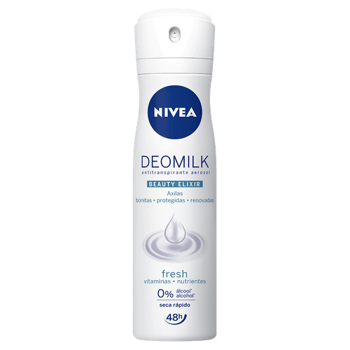 Desodorante Antitranspirante Aerosol Deomilk 150ml Fresh Nivea