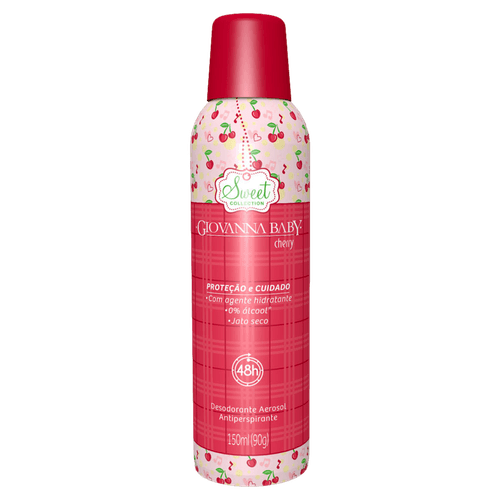 Desodorante Aerosol Giovanna Baby Cherry 150ml