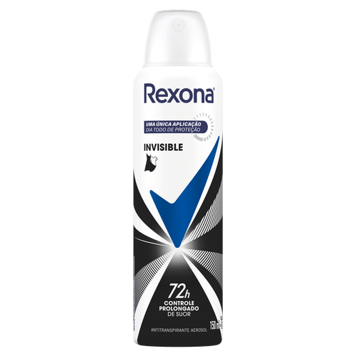 Antitranspirante Aerossol Invisible Rexona 150ml Spray