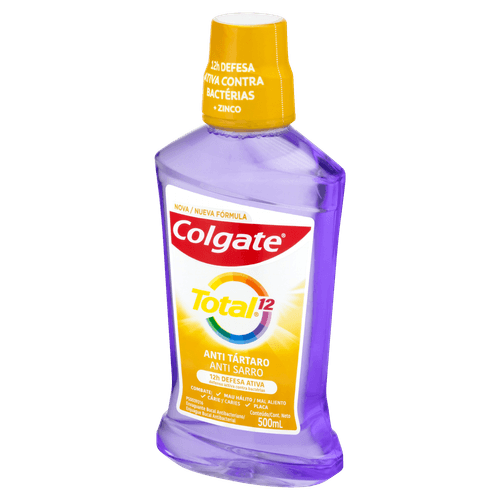 Enxaguante Bucal Zero Álcool Colgate Total 12 Frasco 500ml