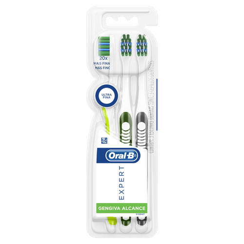 Escova de Dente Tradicional Cerdas Ultrafinas 1un Branco/Verde Rexona