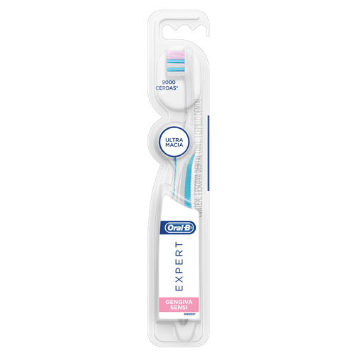 Escova Dental Gengiva Sensi Adulto Cabeça Compacta Ultra Macia 9000 Cerdas Oral B
