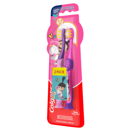 Escova dental infantil Extramacia Meu Malvado Favorito 2un c/ cerdas extra macias Colgate