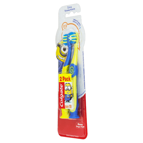 Escova Dental Infantil Extra Suave Minions Colgate 2 Unidades