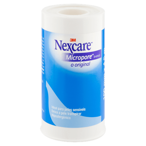 Esparadrapo Nexcare Fita Micropore Branco 100Mmx4,5Mt - Nexcare