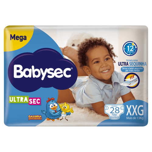 Fralda Babysec Ultra Mega XXG – 28 unidades