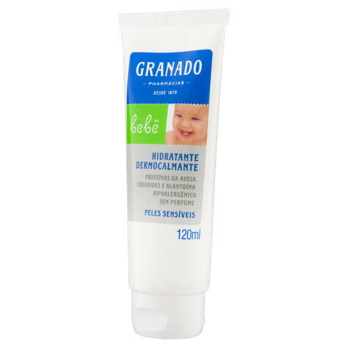 Hidratante Bebê Dermocalmante Pele Sensível 120ml Sem Perfume Granado Hipoalergênico