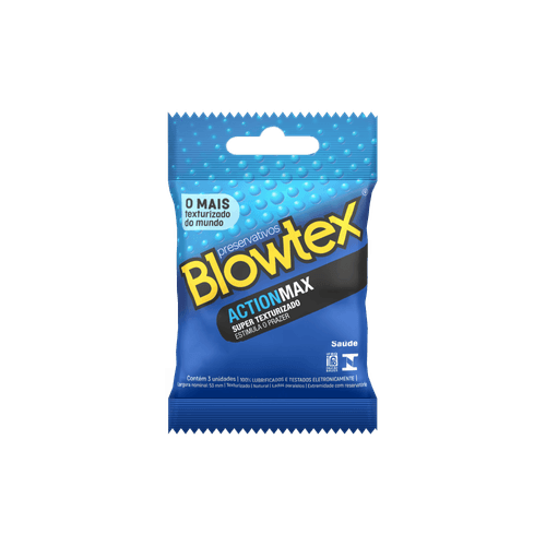 Preservativo masculino Act 3 Unidades Texturizado Blowtex