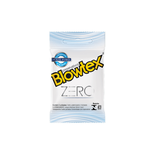 Preservativo Zero 3 Unidades Transparente Blowtex