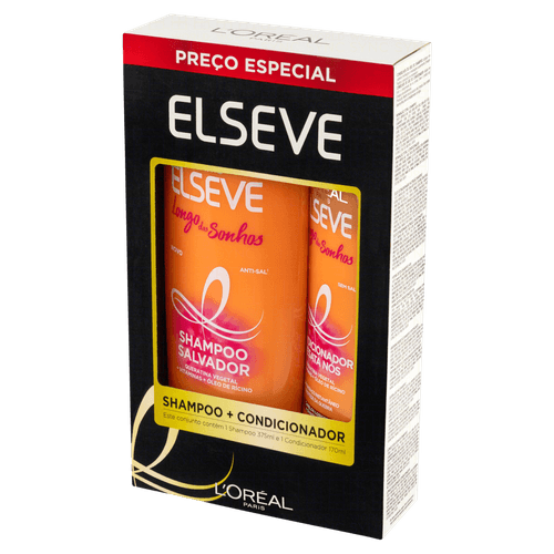 Kit Elseve Shampoo 375Ml + Condicionador Sonhos 170Ml - Elseve