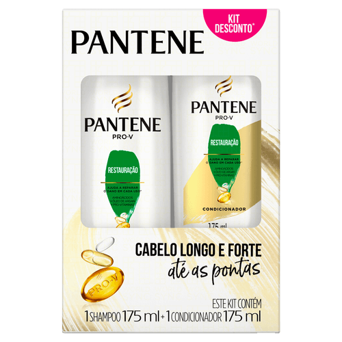 Kit Shampoo + Condicionador Pantene Restauração 175ml Cada