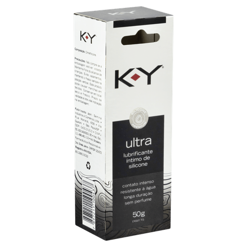 Lubrificante Íntimo Silicone sem Perfume Ultra K-Y Caixa 50g