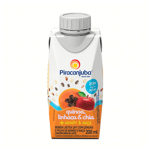 Lact Mamao E Maca Zero Acucar 200Ml - Piracanjuba