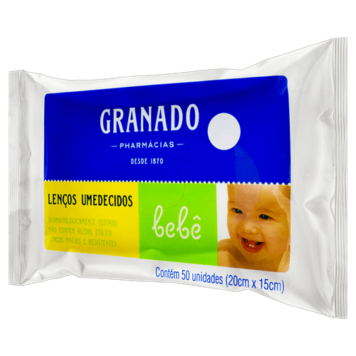 Lenço Umedecido Granado Bebê Tradicional 50Un - Granado
