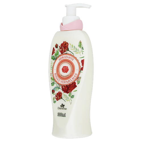 Loção Desodorante Rosa Vermelho 300Ml - Davene