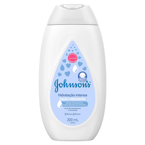 Loção Hidratante Infantil Hidratação Intensa 200ml Óleo de Coco Johnson's 24h