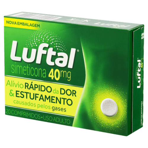 Luftal Simeticona 40mg – 20 Comprimidos