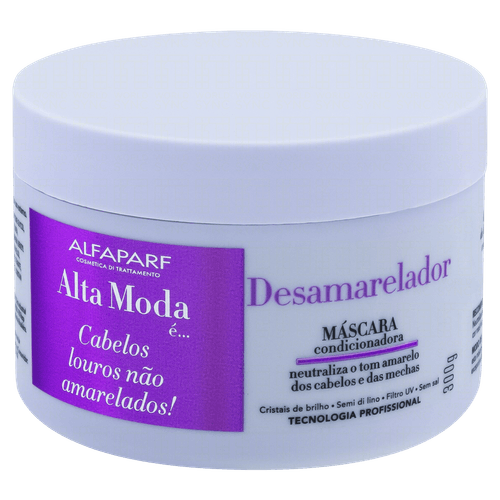 Máscara Condicionadora Desamareladora Alta Moda para Loiros 300g Altamoda